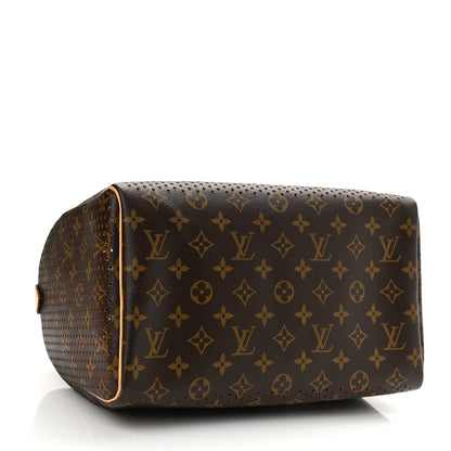 Louis Vuitton Monogram Perforated Speedy 30 Orange 4 of 9