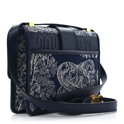 Christian Dior Toile de Jouy Reverse Jacquard 30 Montaigne Flap Bag Blue 2 of 7