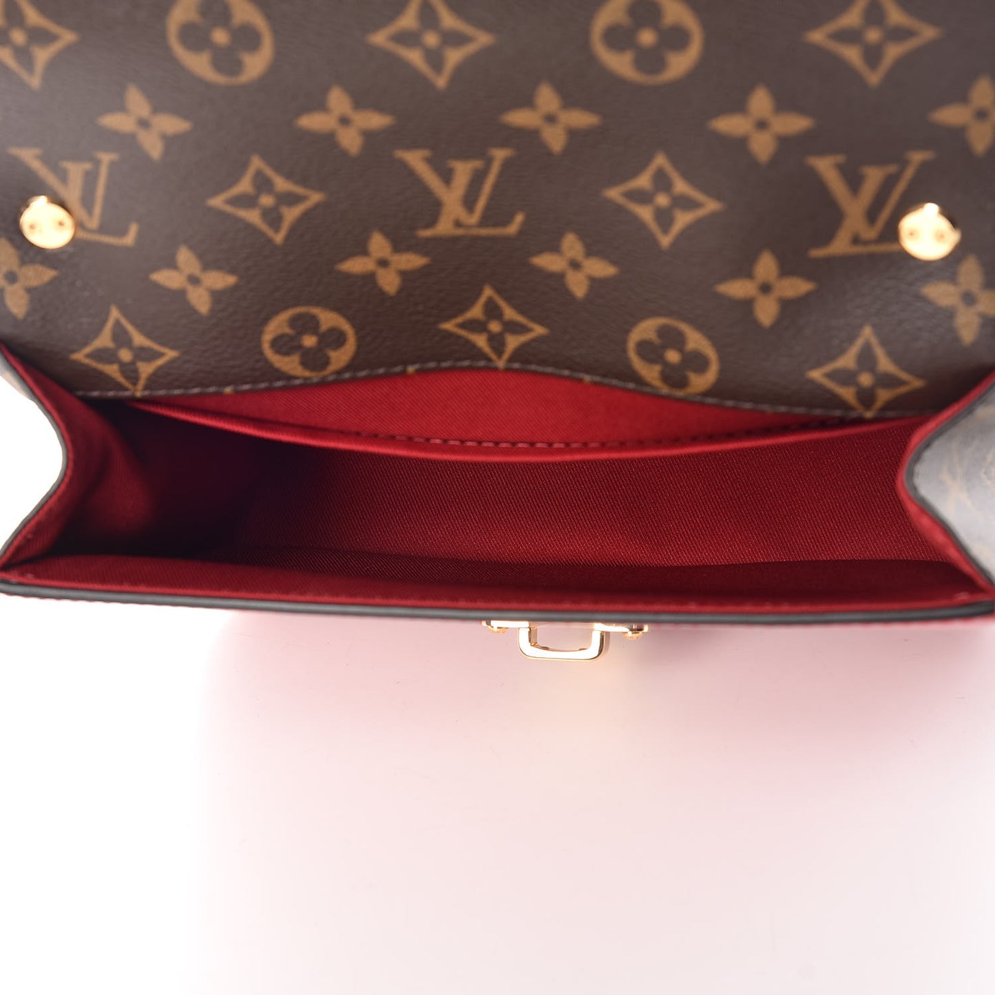 Patent Calfskin Monogram Cherrywood BB Scarlet