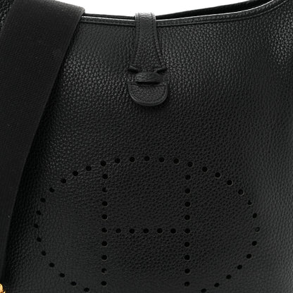 Hermes Taurillon Clemence EVELYNE III PM Black 8 of 11