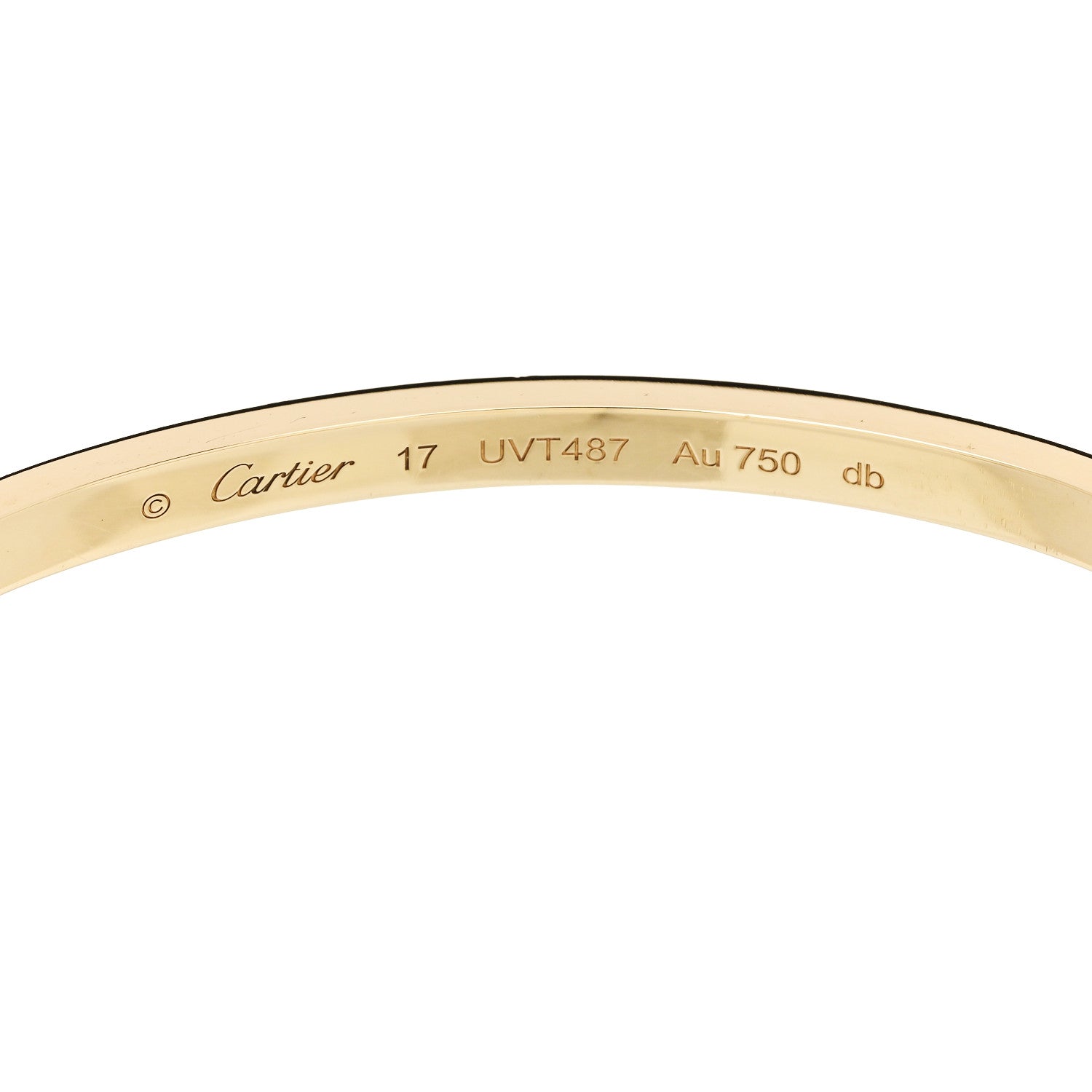 Cartier 18K Yellow Gold Small LOVE Bracelet 17 4 of 7