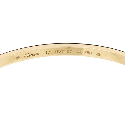 Cartier 18K Yellow Gold Small LOVE Bracelet 17 4 of 7