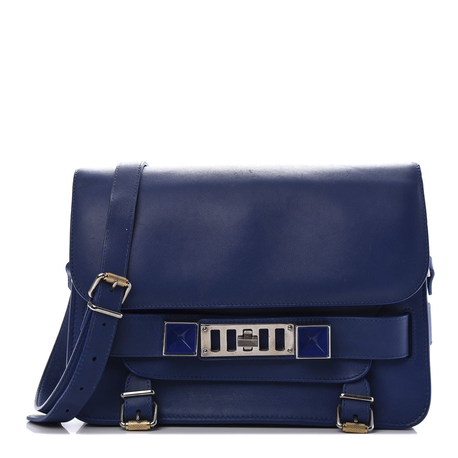 Proenza Schouler Calfskin PS11 Classic Shoulder Bag Royal Blue 1 of 12