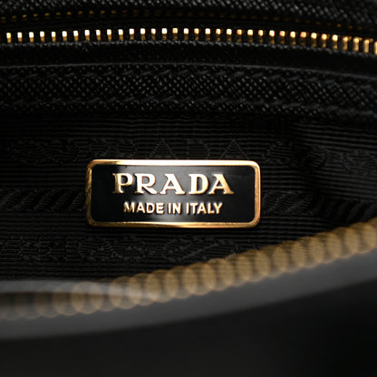 Prada Saffiano Lux Mini Galleria Double Zip Tote Black 6 of 10