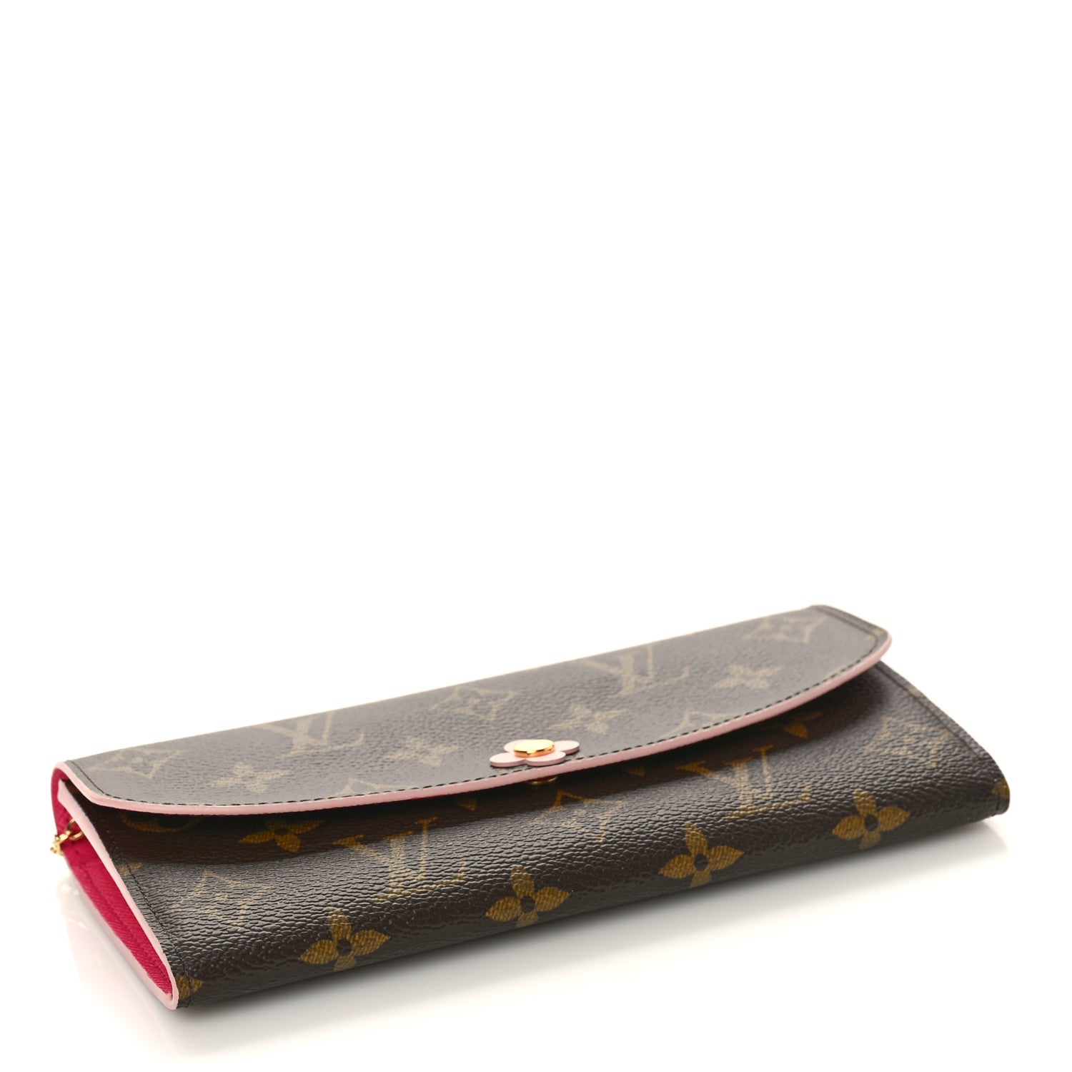 Louis Vuitton Monogram Bloom Flower Emilie Wallet Fuchsia 4 of 8