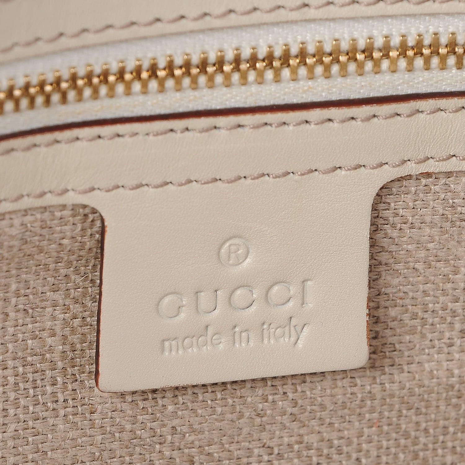 Gucci Guccissima Suede Charmy Boston Off White 6 of 7