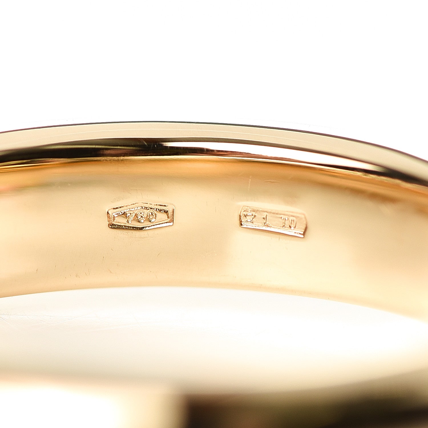 Cartier 18K Yellow White Pink Gold Trinity Band Ring 55 7.25 6 of 6
