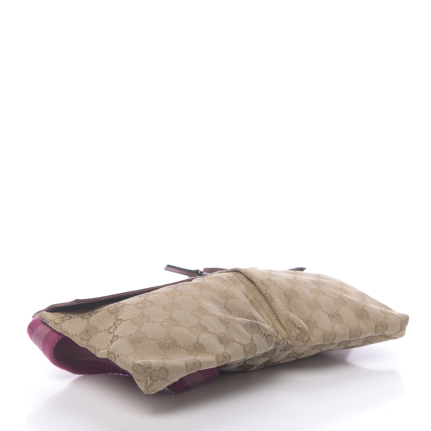 Gucci GG Monogram Web Double Pocket Belt Bag Pink 5 of 19