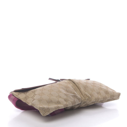 Gucci GG Monogram Web Double Pocket Belt Bag Pink 5 of 19