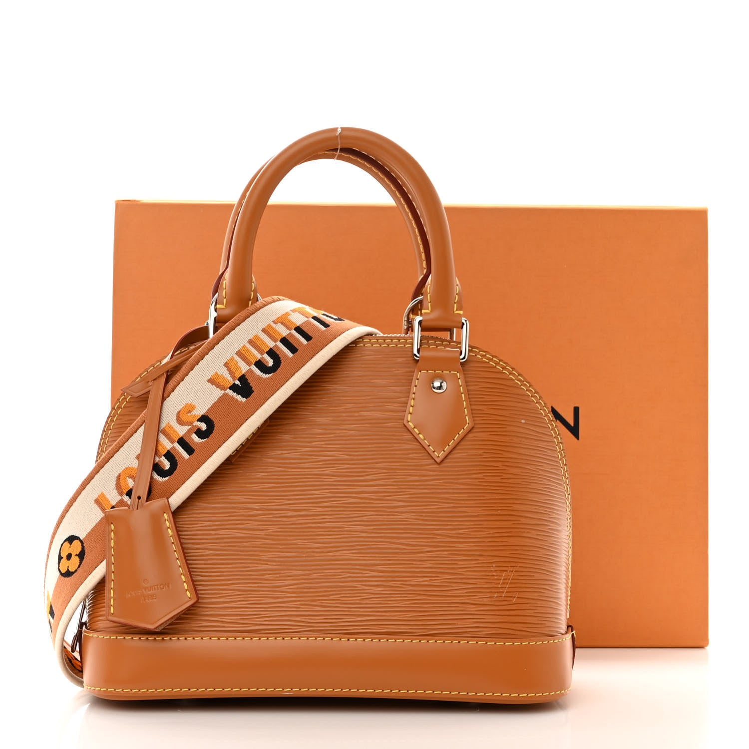 Louis Vuitton Epi Jacquard Alma BB Honey Gold 10 of 10