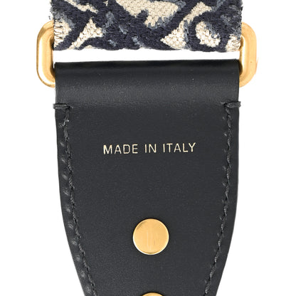 Christian Dior Oblique Studded Shoulder Strap Blue 7 of 10