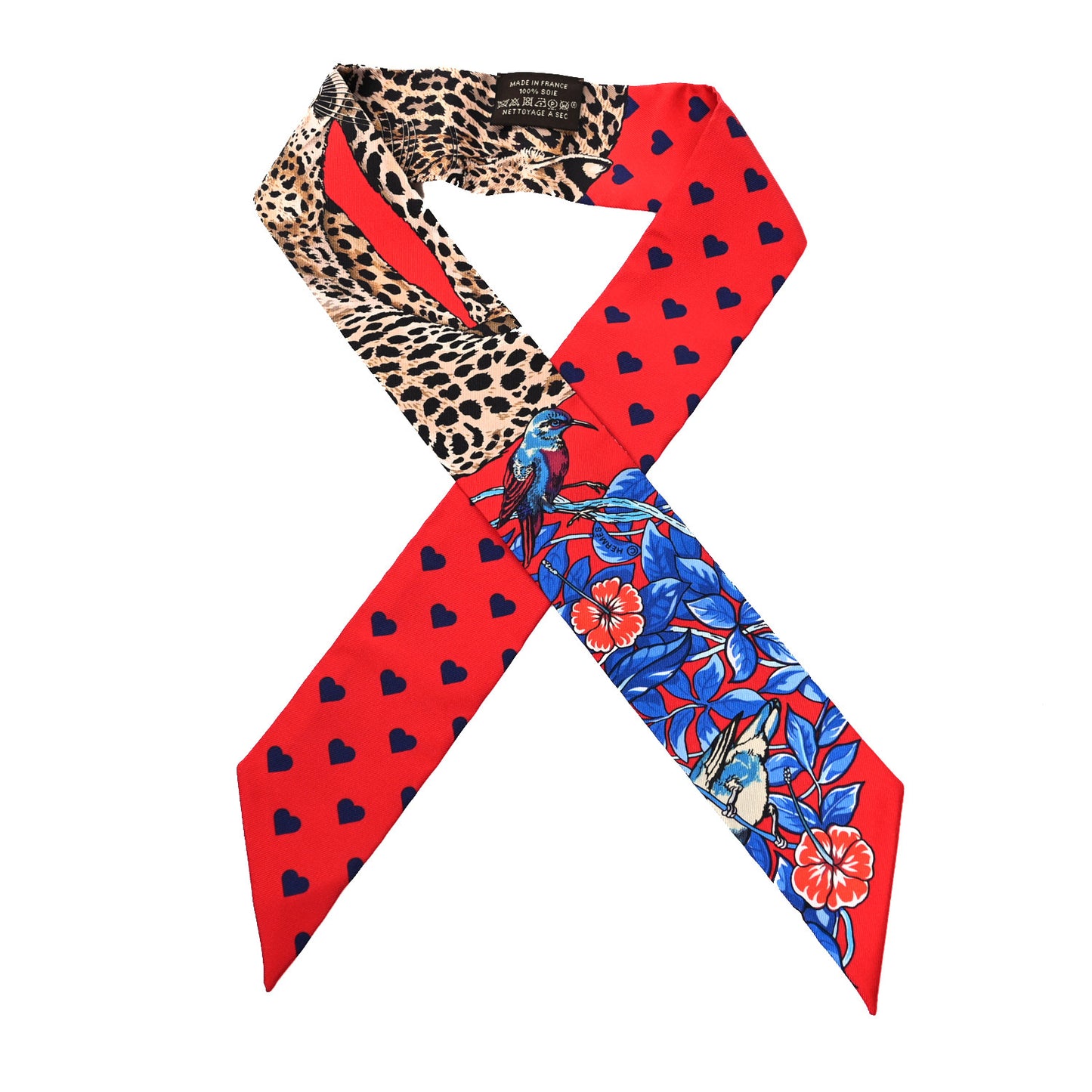 Silk Jungle Love Love Twilly Rouge Marine Fauve