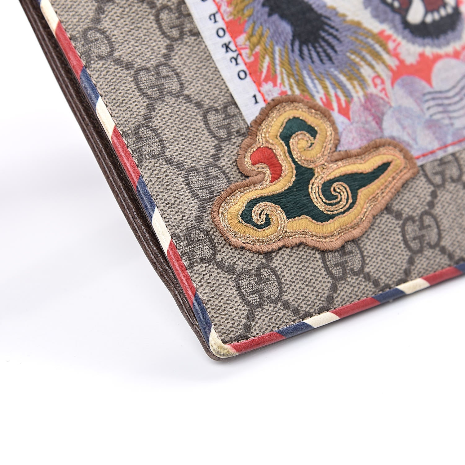 Gucci GG Supreme Monogram Courrier Documents Holder Beige New Acero 9 of 13