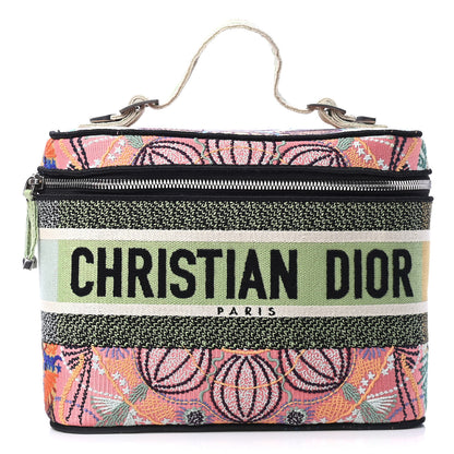 Christian Dior Canvas Embroidered Dior In Lights Diortravel Vanity Case Multicolor 1 of 4