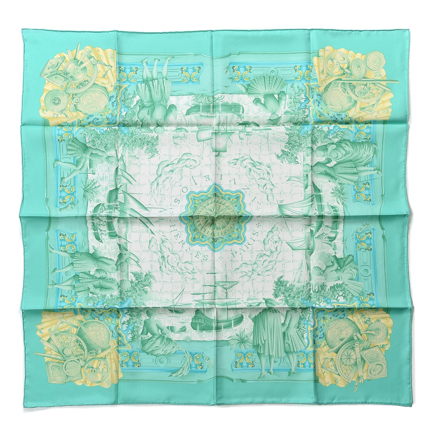 Hermes Silk Azulejos 90 Scarf 1 of 3