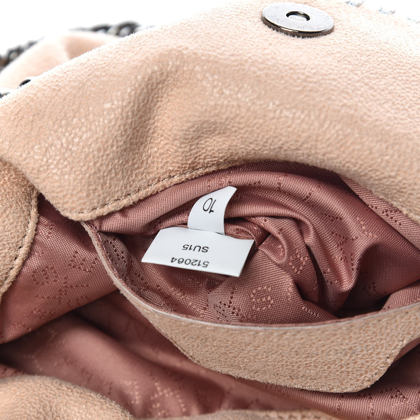 Shaggy Deer Mini Falabella Fold Over Tote Powder