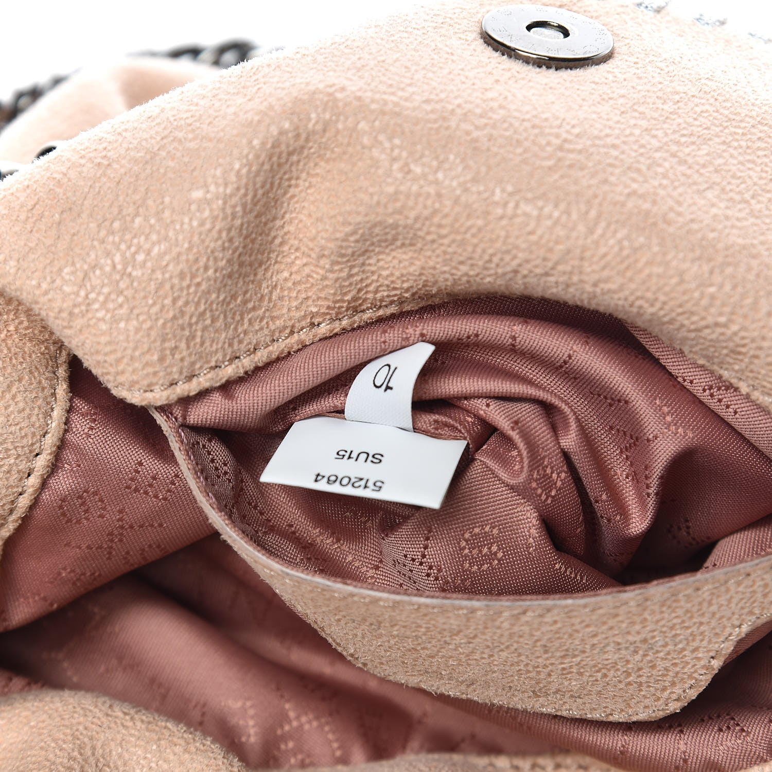 Stella McCartney Shaggy Deer Mini Falabella Fold Over Tote Powder 8 of 12