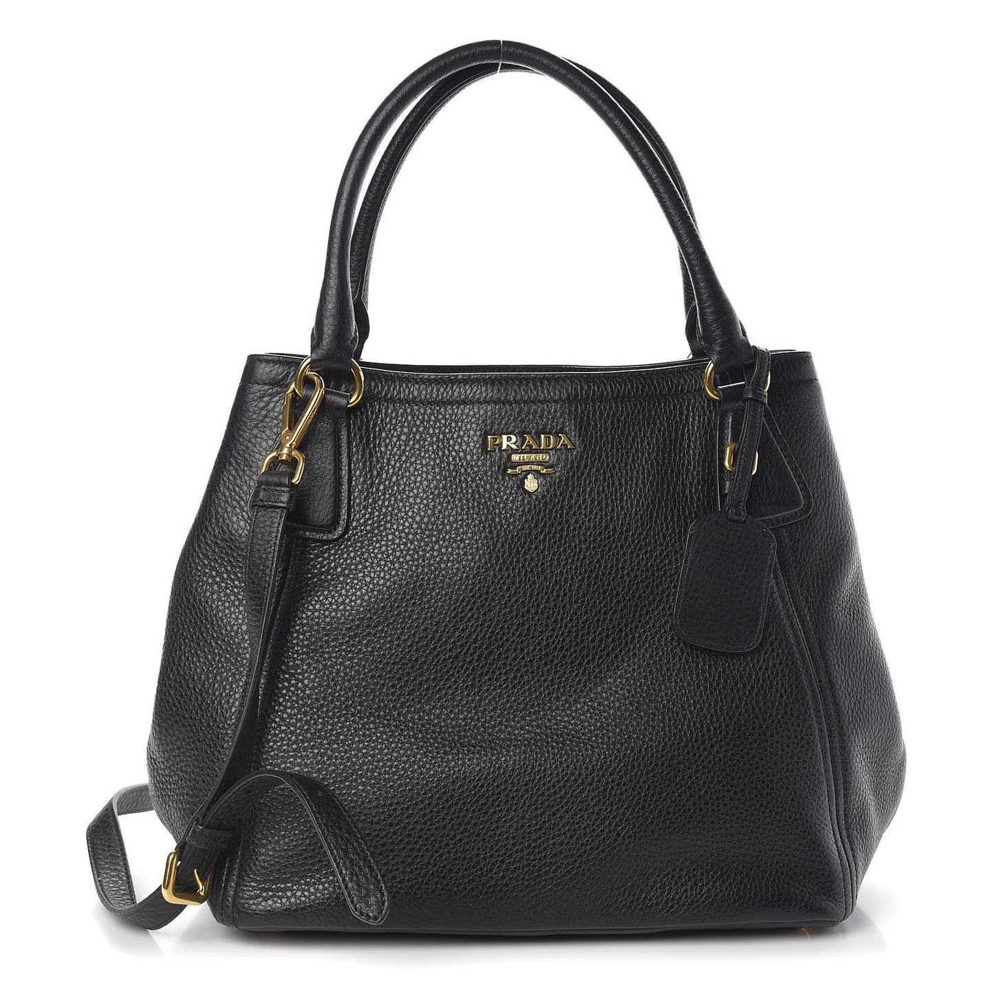 Vitello Daino Tote Black