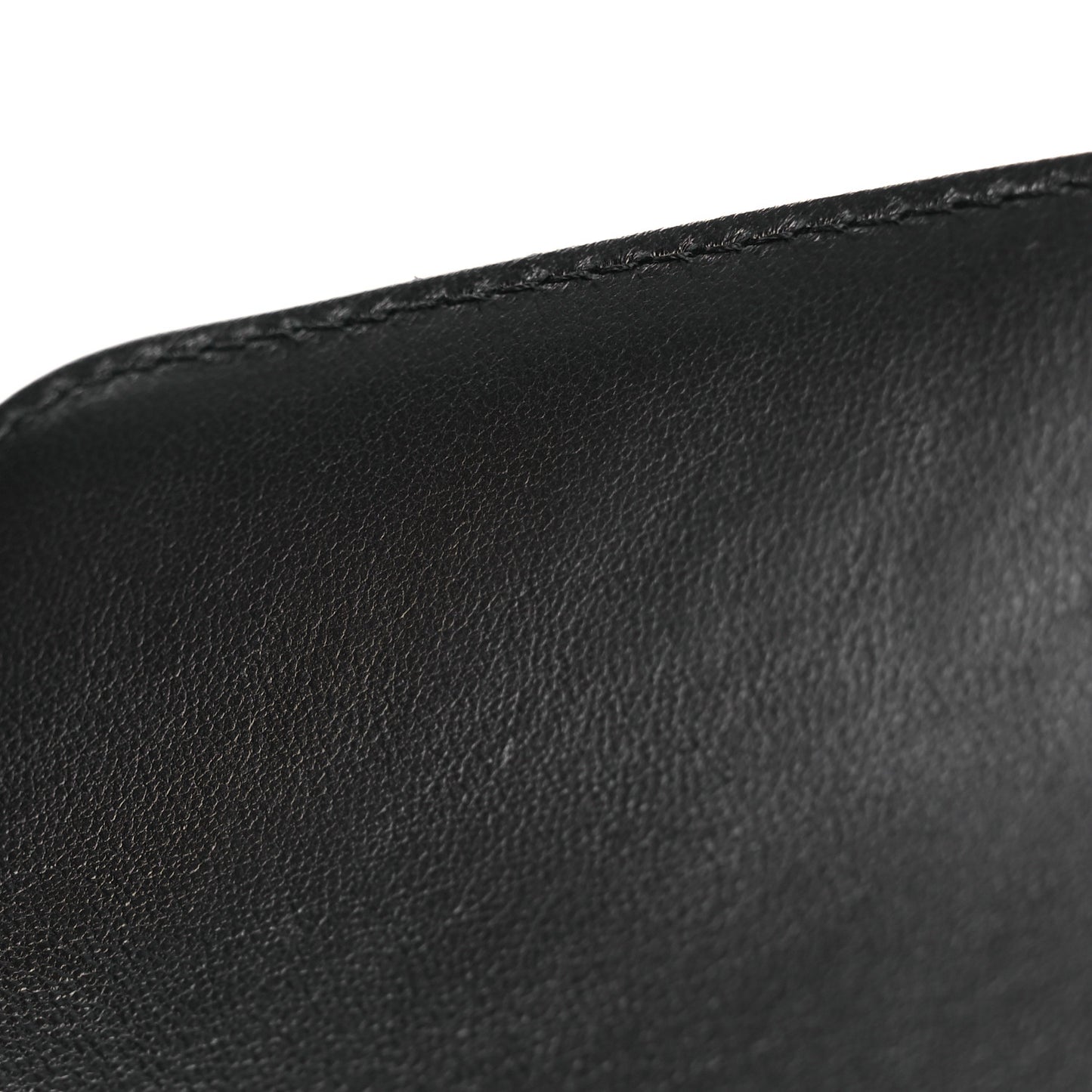 Lambskin Quilted Flap Clutch Black