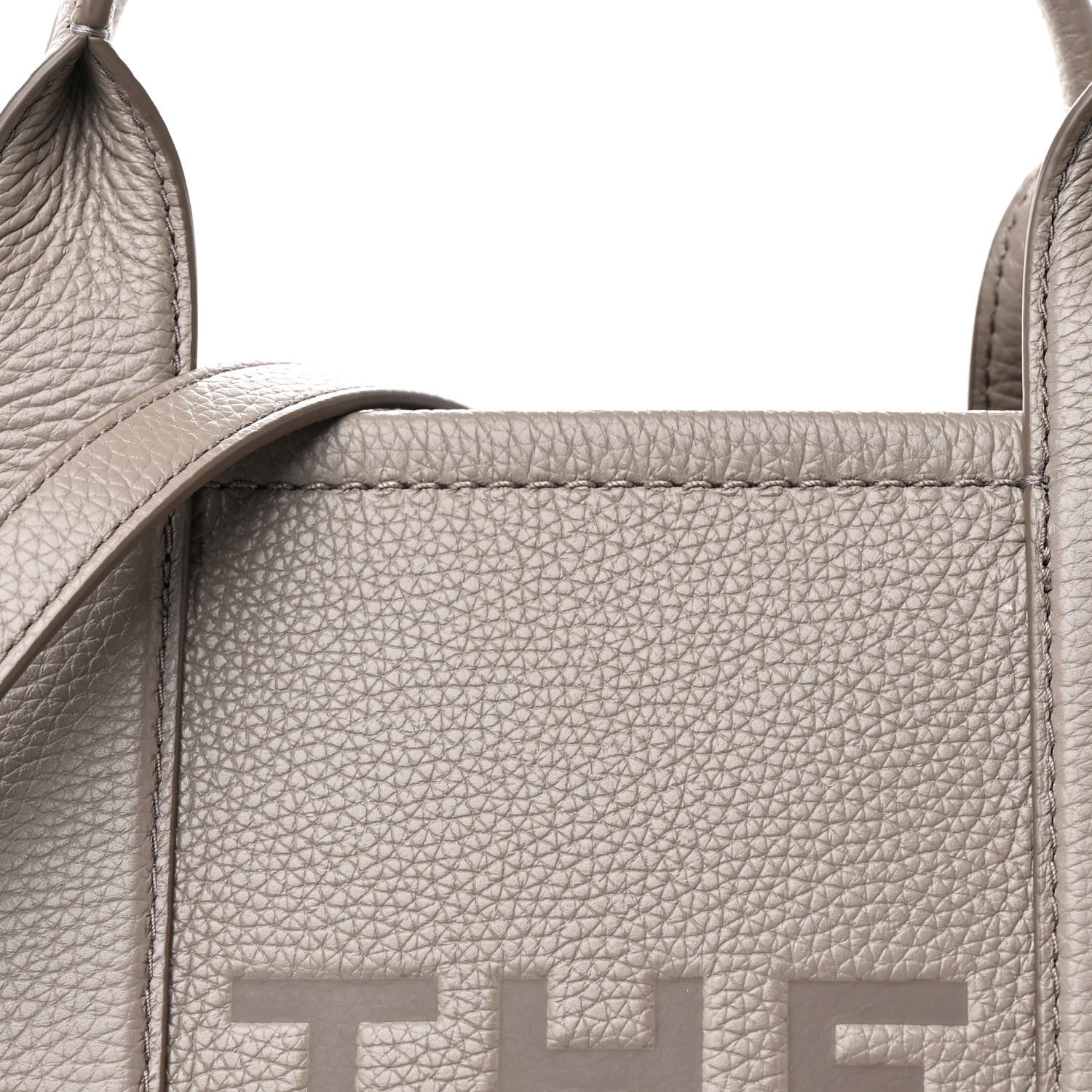 Marc Jacobs Grained Calfskin Medium The Tote Bag Cement 9 of 11