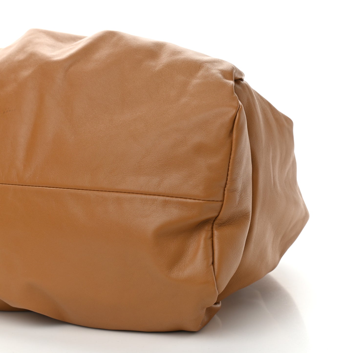 Smooth Butter Calfskin Large The Shoulder Pouch Teak