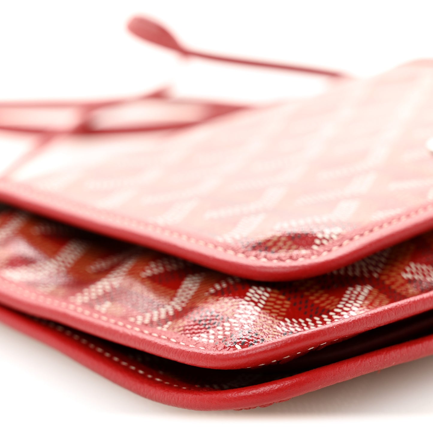 Goyardine Plumet Wallet Clutch Red