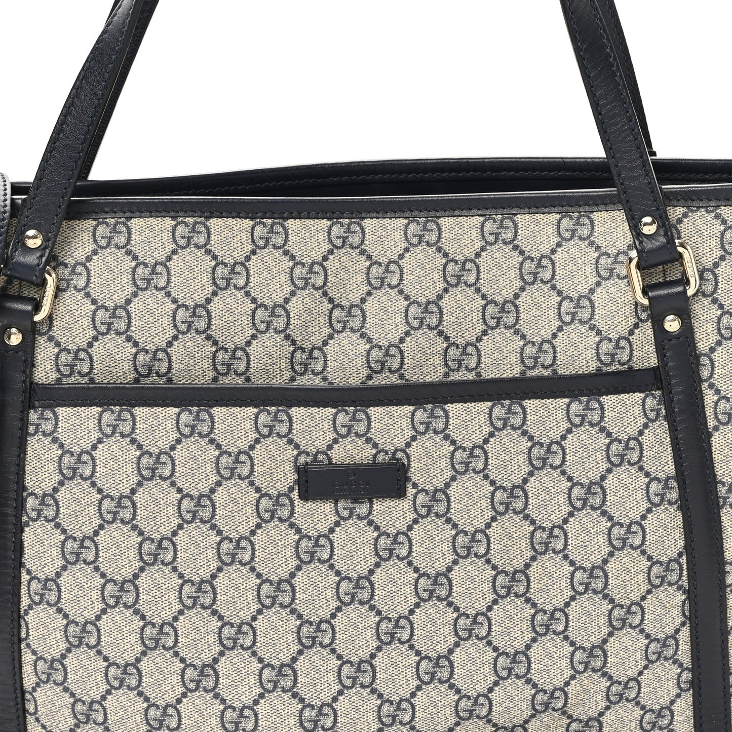 GG Supreme Monogram Medium Joy Tote Navy