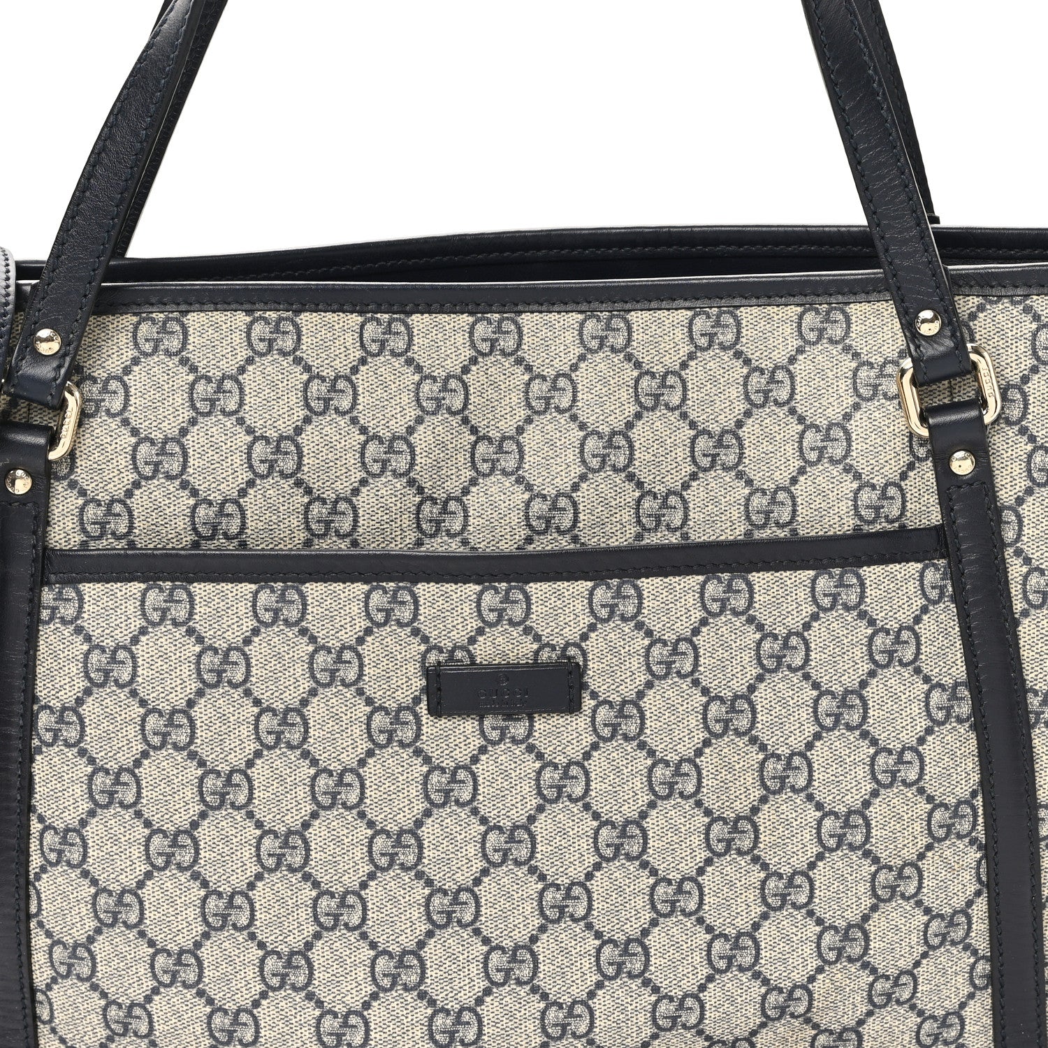 Gucci GG Supreme Monogram Medium Joy Tote Navy 8 of 11