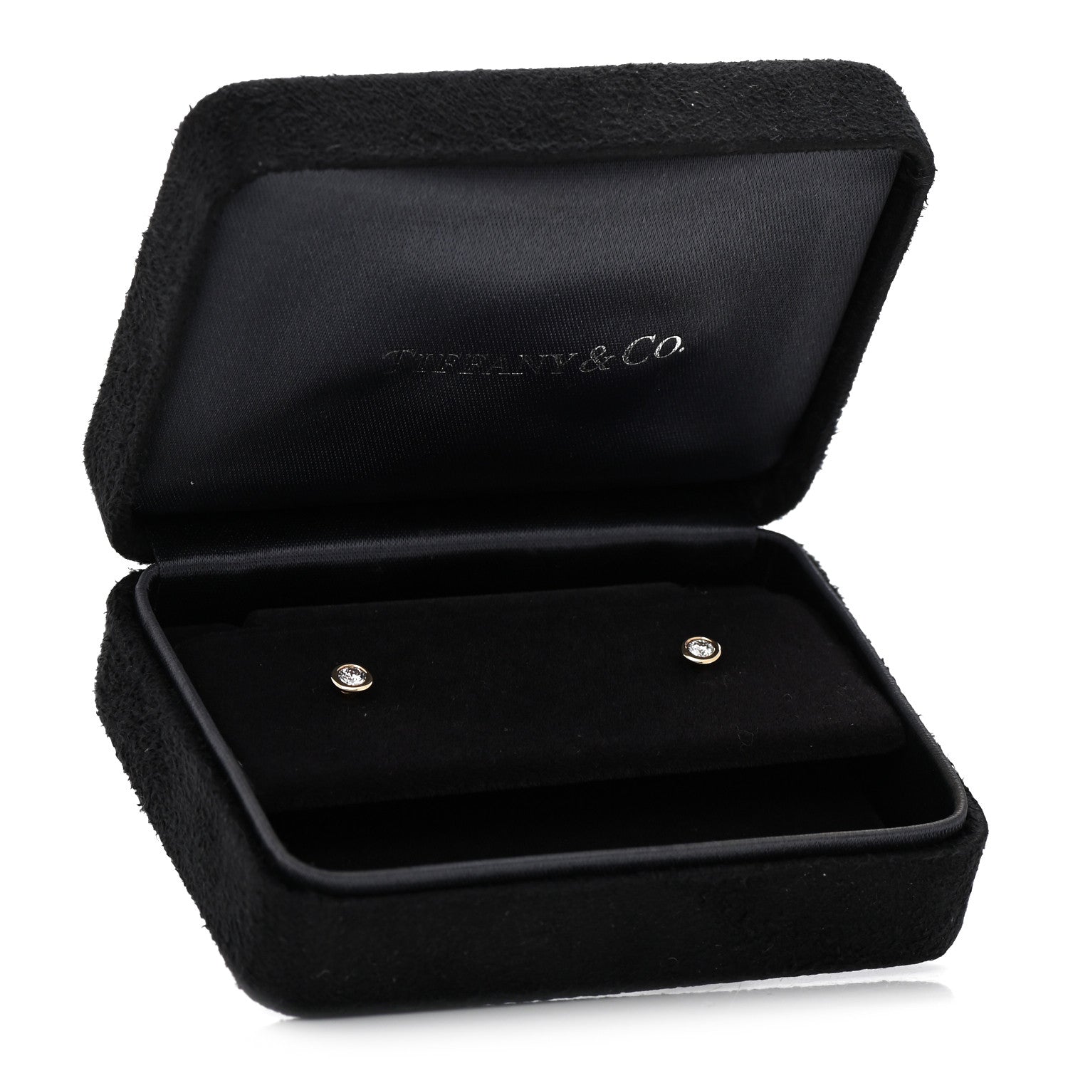 Tiffany 18K Yellow Gold Diamond .16ctw Elsa Peretti Diamonds By The Yard Earrings 6 of 6