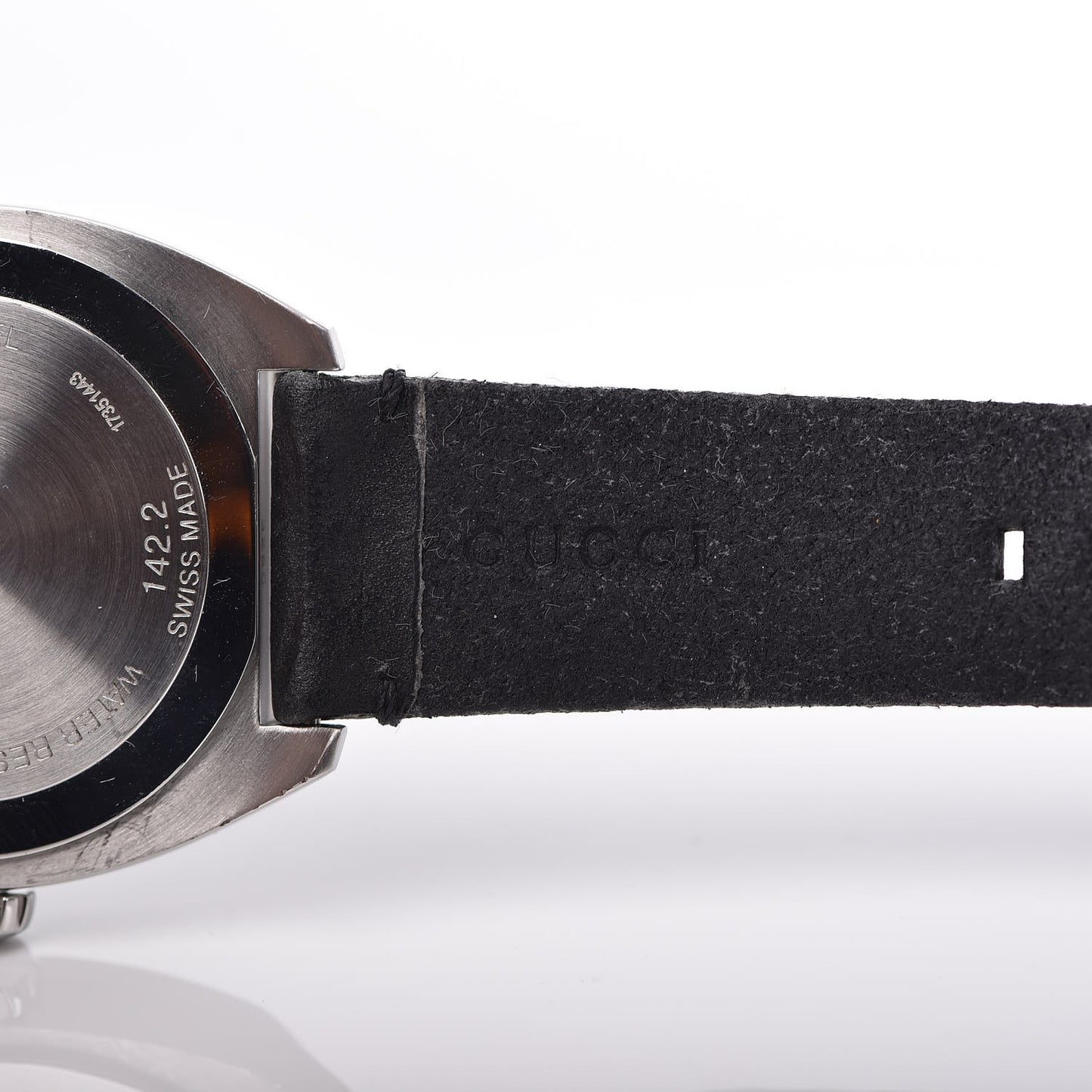 Stainless Steel Calfskin 44mm GG2570 Toscano Quartz Watch Black