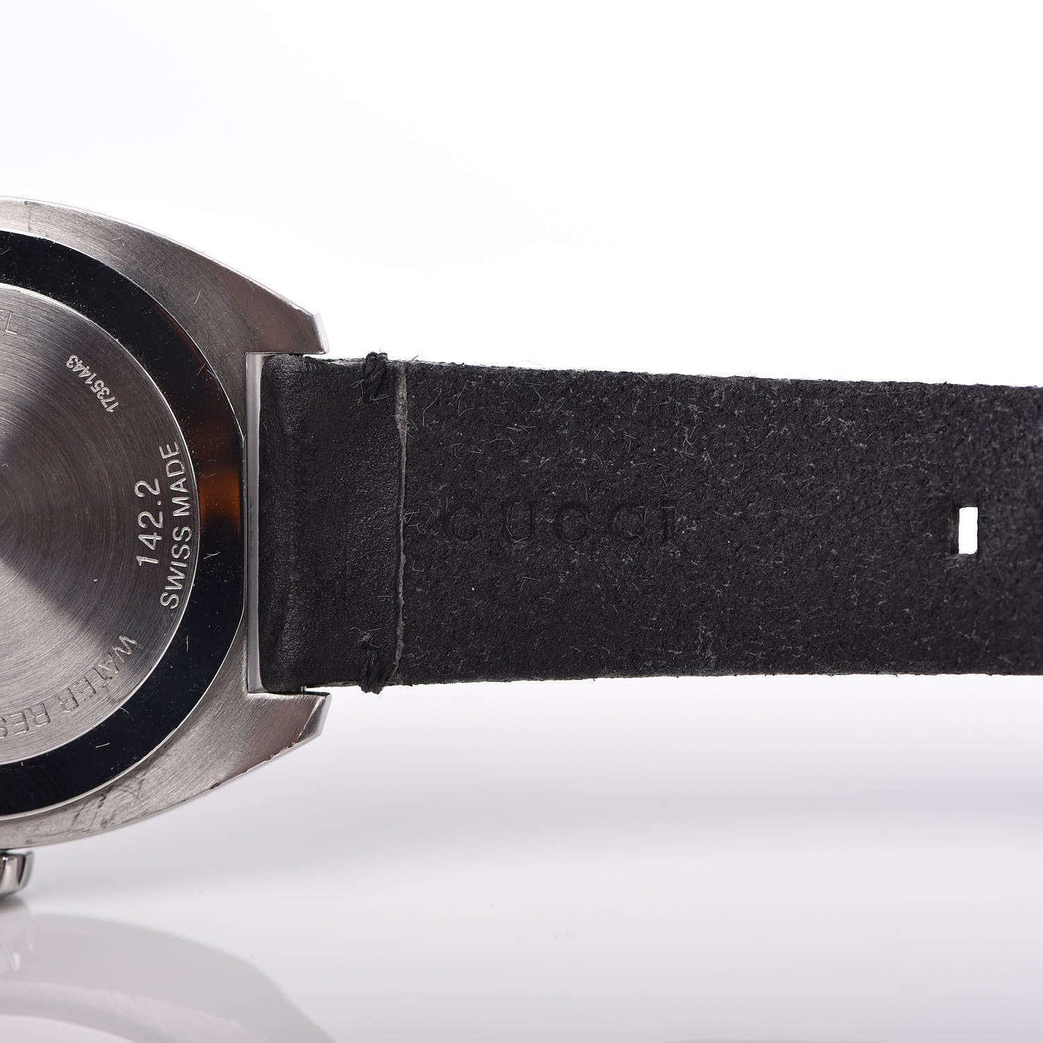 Gucci Stainless Steel Calfskin 44mm GG2570 Toscano Quartz Watch Black 7 of 9