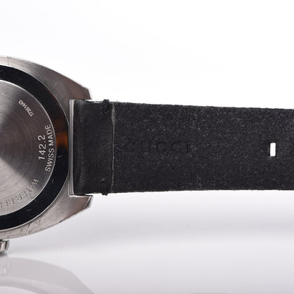 Gucci Stainless Steel Calfskin 44mm GG2570 Toscano Quartz Watch Black 7 of 9