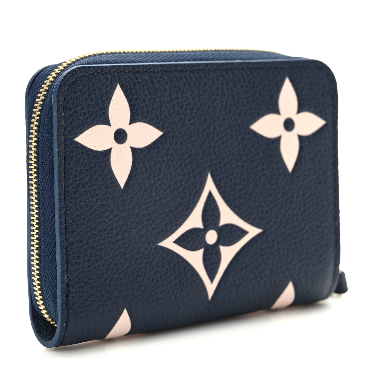 Empreinte Monogram Giant Zippy Coin Purse Navy Creme