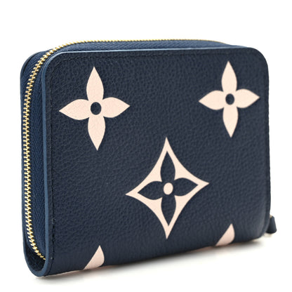 Louis Vuitton Empreinte Monogram Giant Zippy Coin Purse Navy Creme 3 of 8