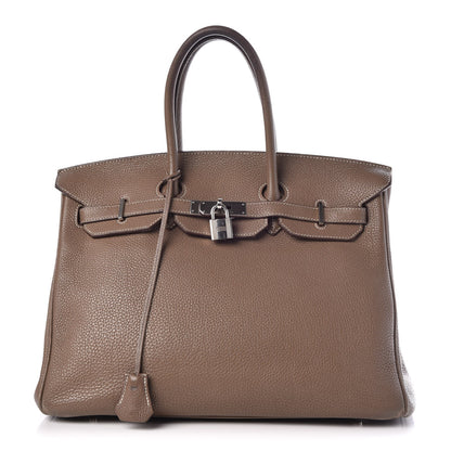 Hermes Togo Birkin 35 Etoupe 1 of 23