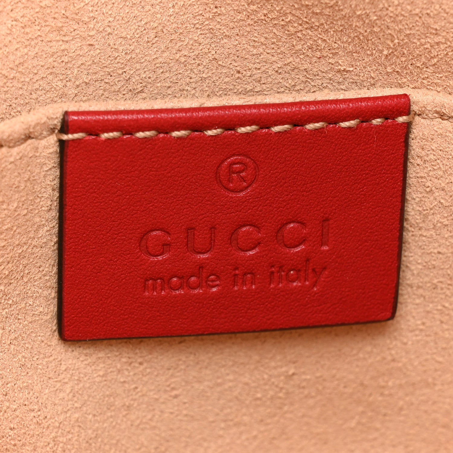 Gucci Calfskin Matelasse GG Marmont Belt Bag 85 34 Hibiscus Red 6 of 12