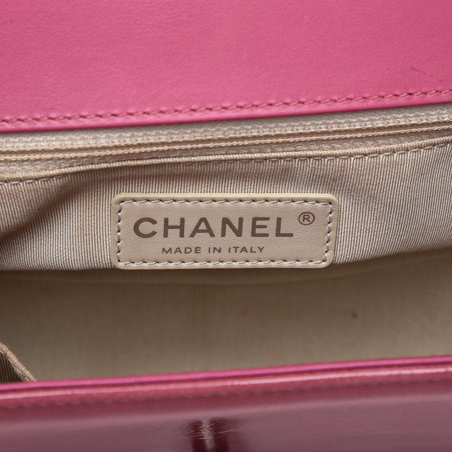 Chanel Distressed Patent Quilted New Medium Boy Flap Pink 6 of 9