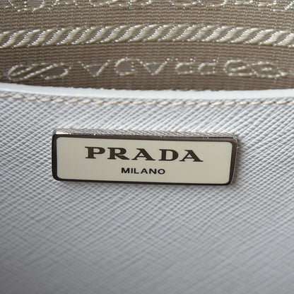 Prada Saffiano Lux Medium Promenade Tote Talco 7 of 11