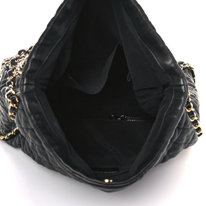 Chanel Calfskin Quilted Large Chain Me Hobo Black 5 of 18