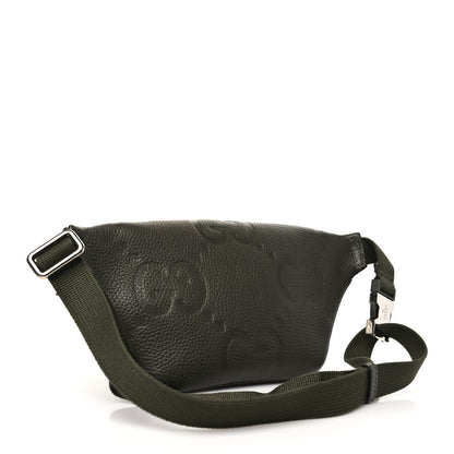 Gucci Piuma Calfskin Jumbo GG Embossed Small Belt Bag Dark Green 3 of 10