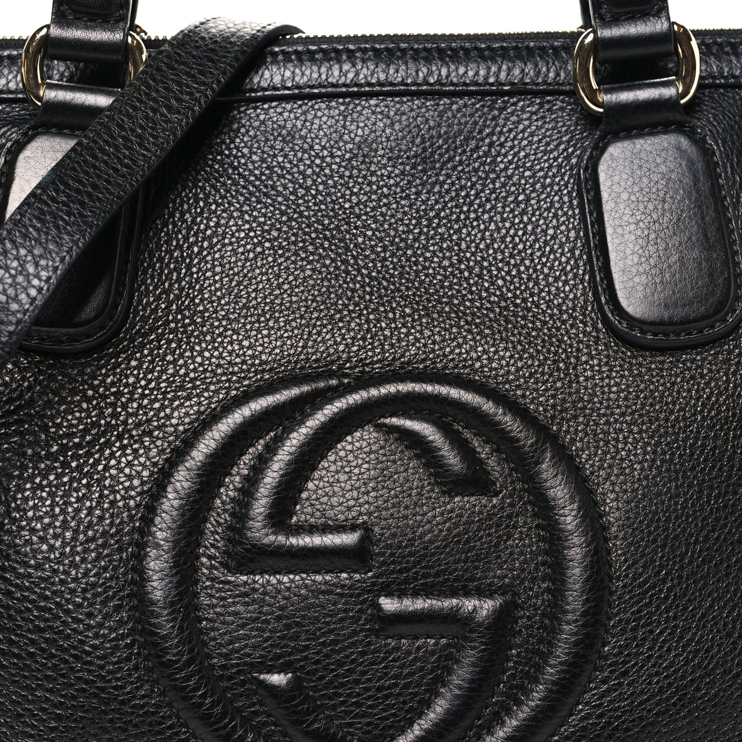 Cellarius Calfskin Small Soho Top Handle Satchel Black