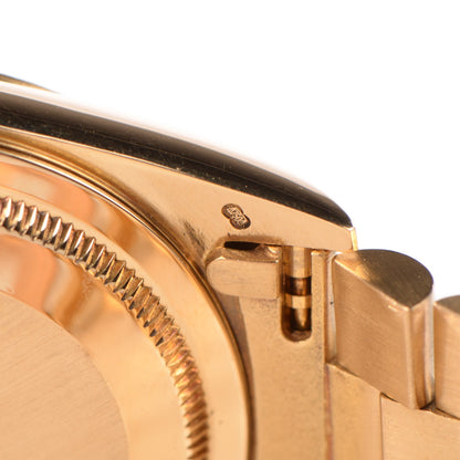 Rolex 18K Yellow Gold Diamond 36mm Oyster Perpetual Day-Date President Watch Champagne 18238 9 of 10