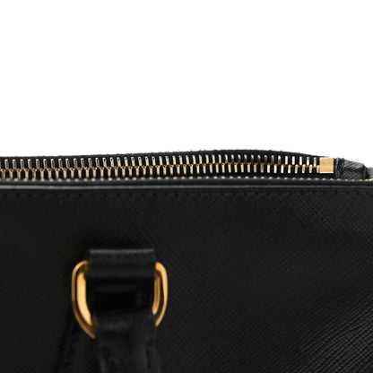 Prada Saffiano Medium Galleria Double Zip Tote Black 9 of 14