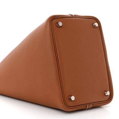Hermes Taurillon Clemence Picotin Lock 18 PM Gold 9 of 11