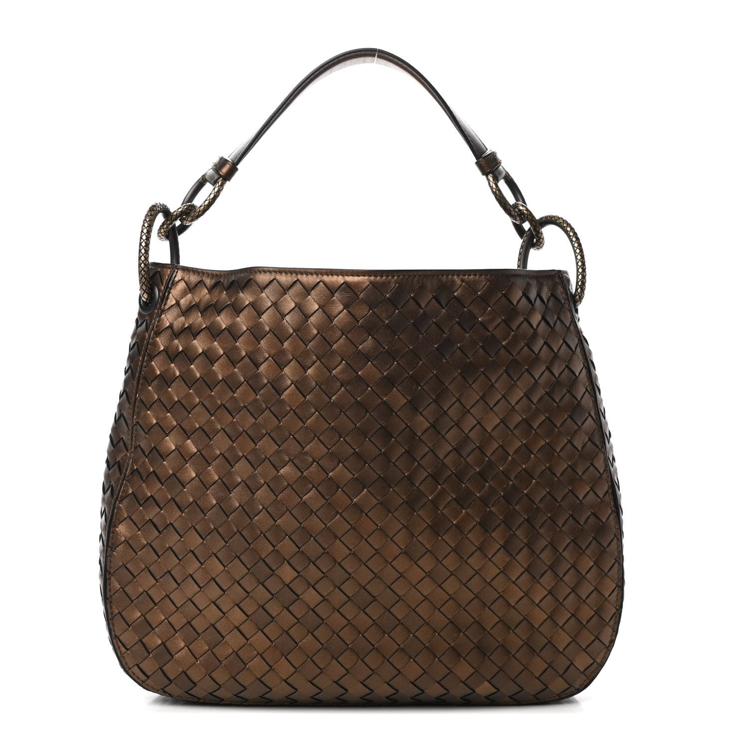 Bottega Veneta Nappa Intrecciato Small Loop Dark Bronze 1 of 4