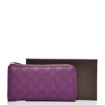 Gucci Guccissima Donna Long Wallet Purple 10 of 10