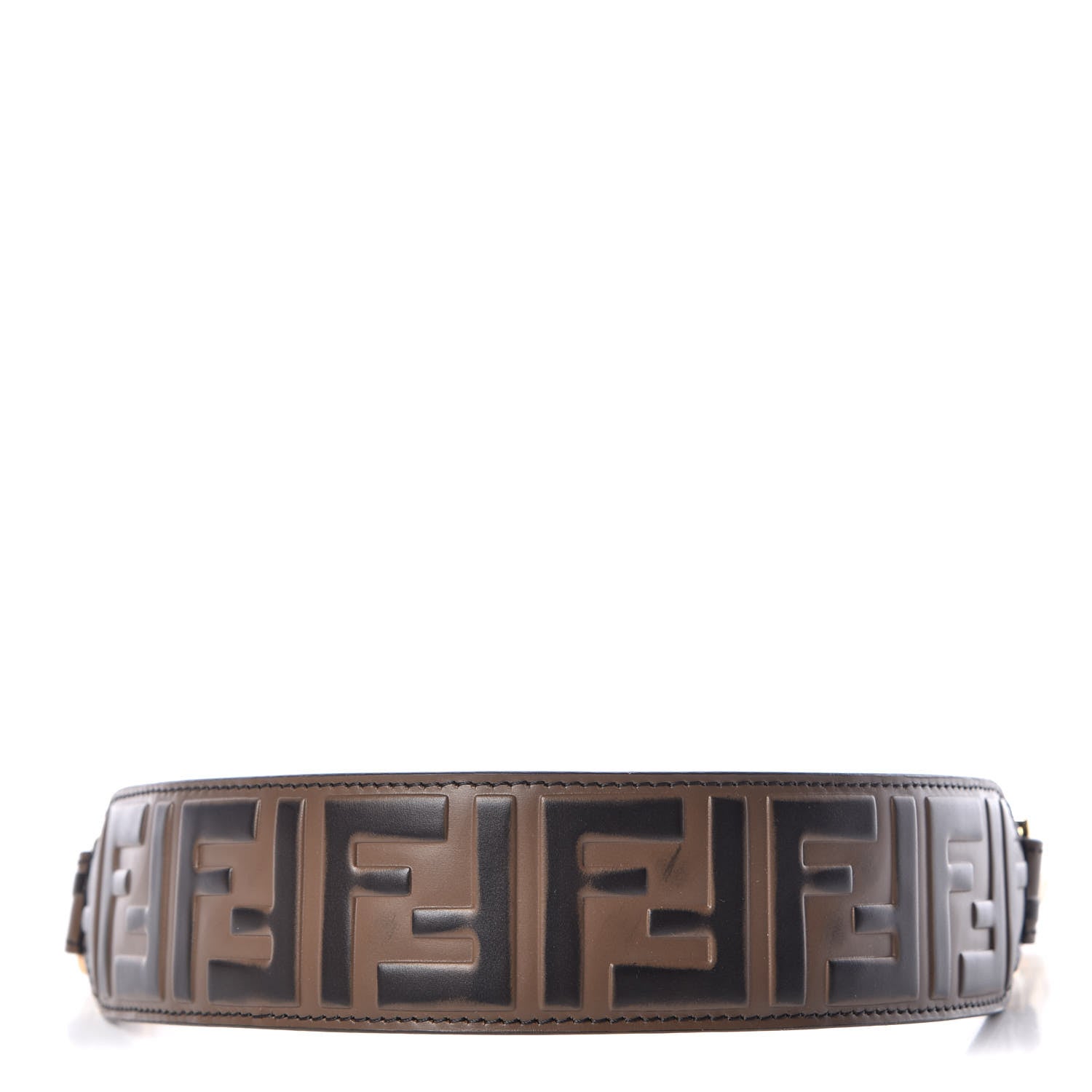 Fendi Calfskin FF 1974 Embossed Mini Strap You Maya Black 1 of 6
