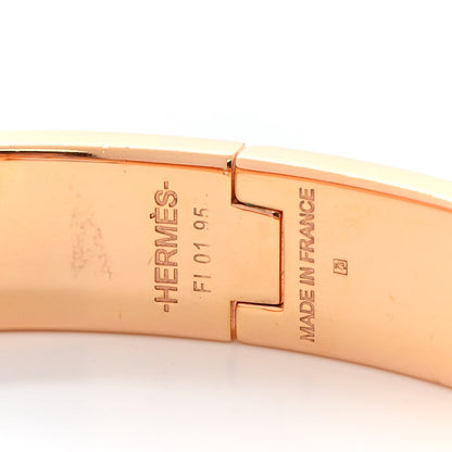 Hermes Enamel Narrow Clic Clac H Bracelet PM Rose Velours 4 of 6
