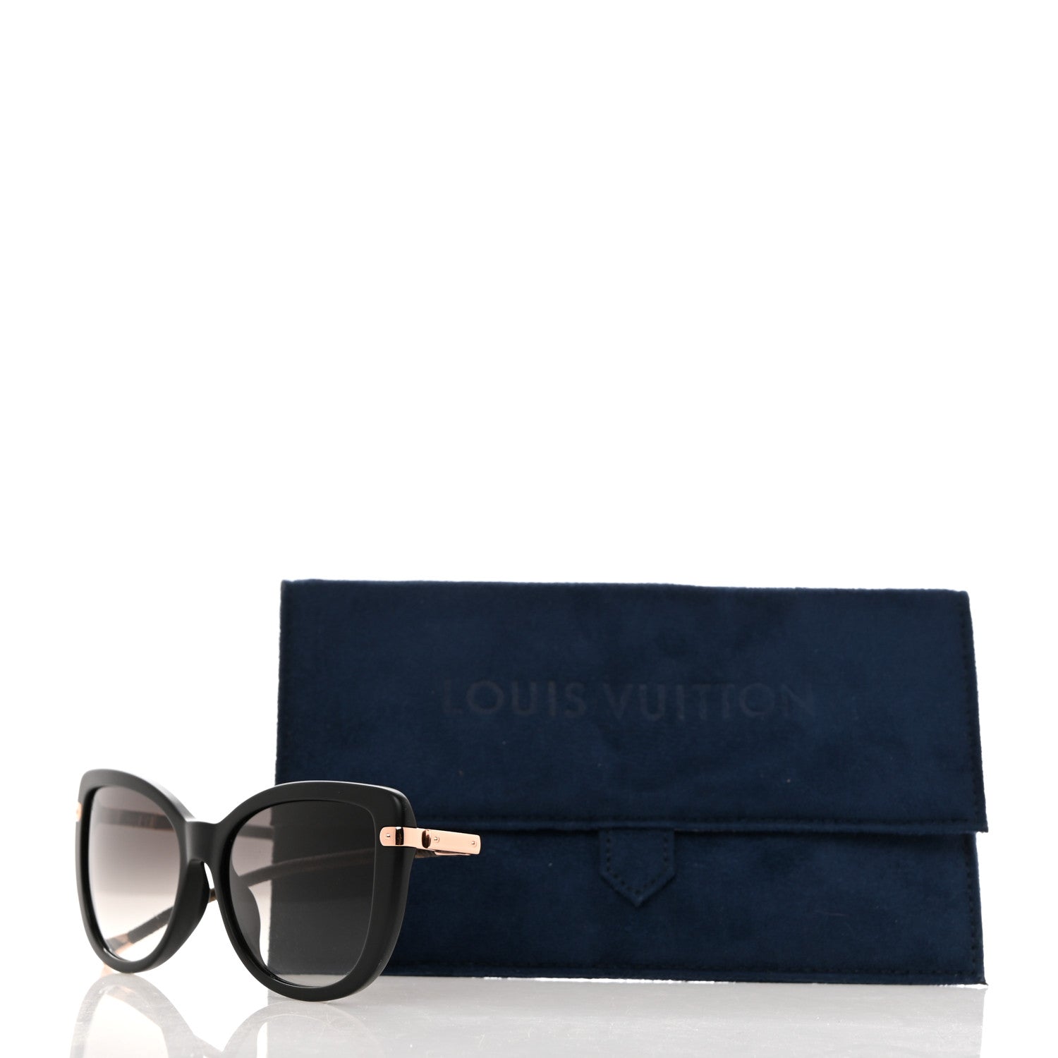 Louis Vuitton Monogram Acetate Charlotte Sunglasses Z0781E Black 9 of 9