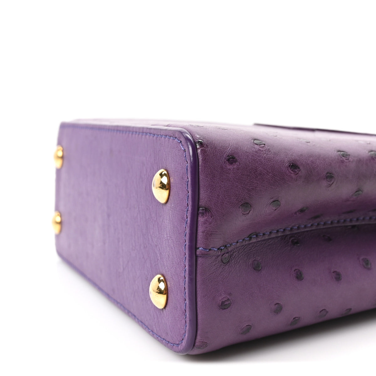 Ostrich Capucines Mini Amethyst